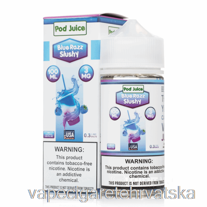 Vape Cigarete Blue Razz Slushy - Mahuna Sok - 100 Ml 6 Mg